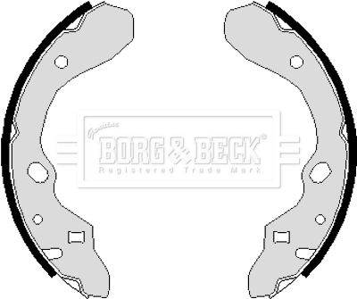 BORG & BECK Комплект тормозных колодок BBS6112